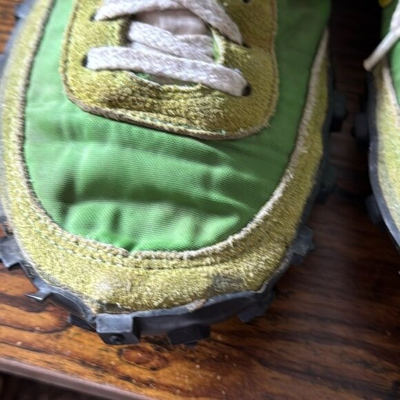 Vintage Nike Waffles Late 1970s/Early 80s MadeIn USA Green Yellow Size 5 - Picture 12 of 16